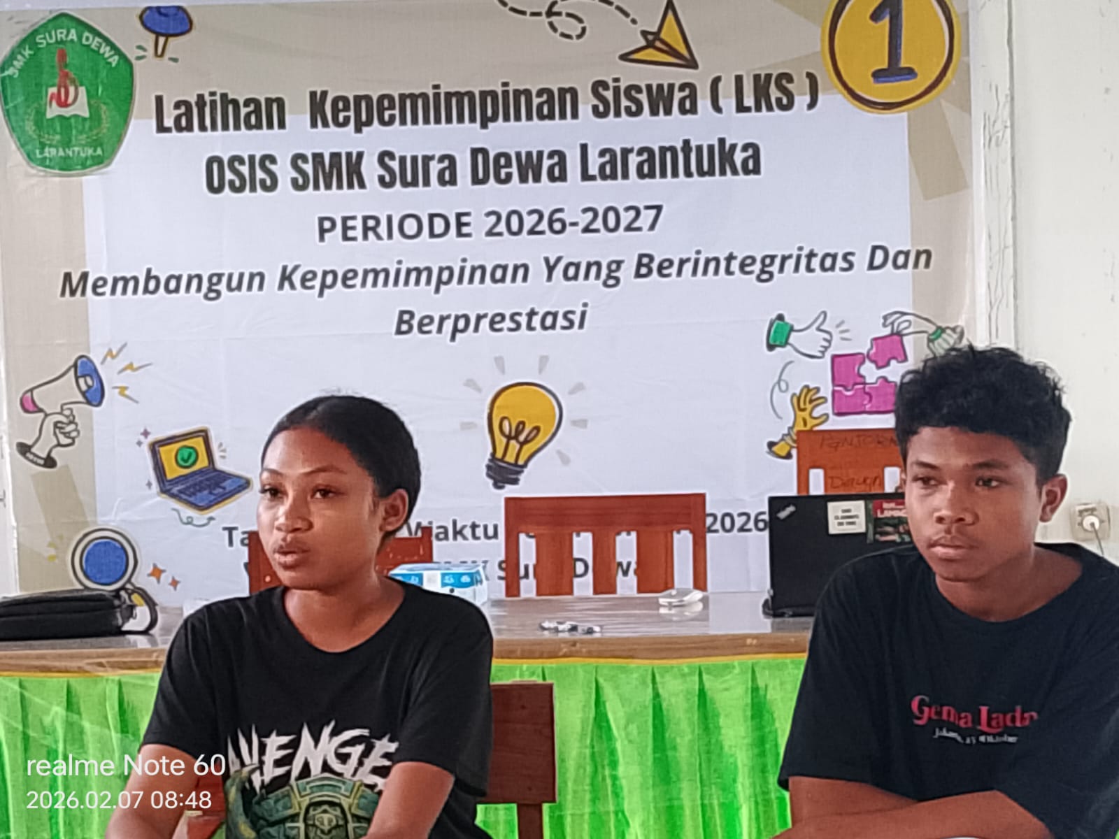 Estafet Kepemimpinan: Pengurus Osis SMK Sura Dewa Perdalam Manajeman Oragnisasi Dan Teknik Sidang 